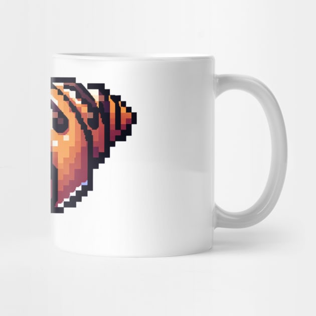 Croissant French Art Coffee Pixel Choco by Flowering Away